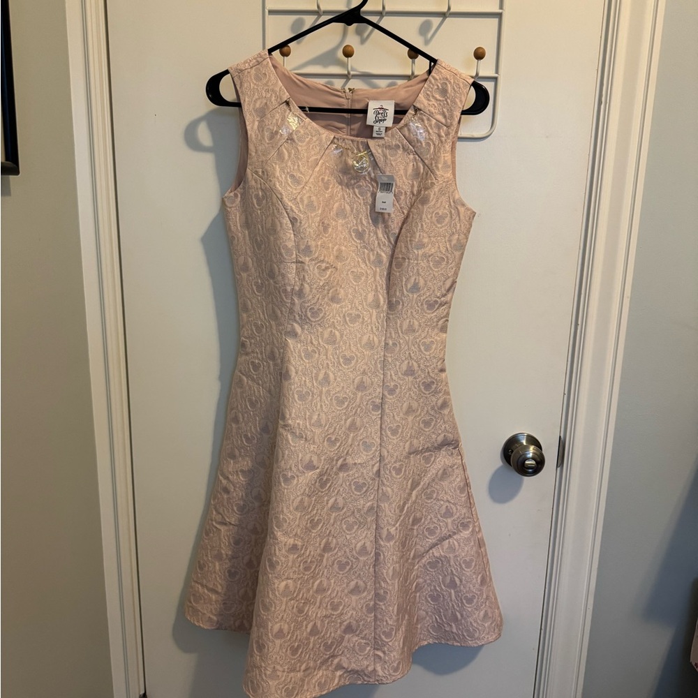 Disney Dress Shop 50th Anniversary Elegant Pink Sleeveless Dress